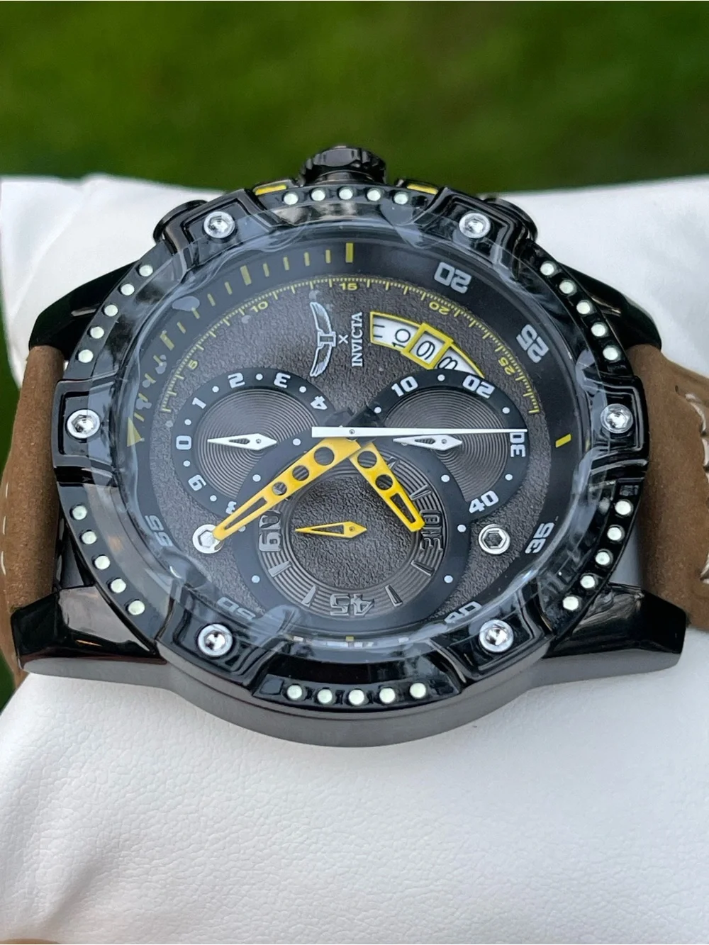 Invicta S1 Rally 1 by Invicta Men's Watch w/ Skeleton Dial - 50mm, Brown